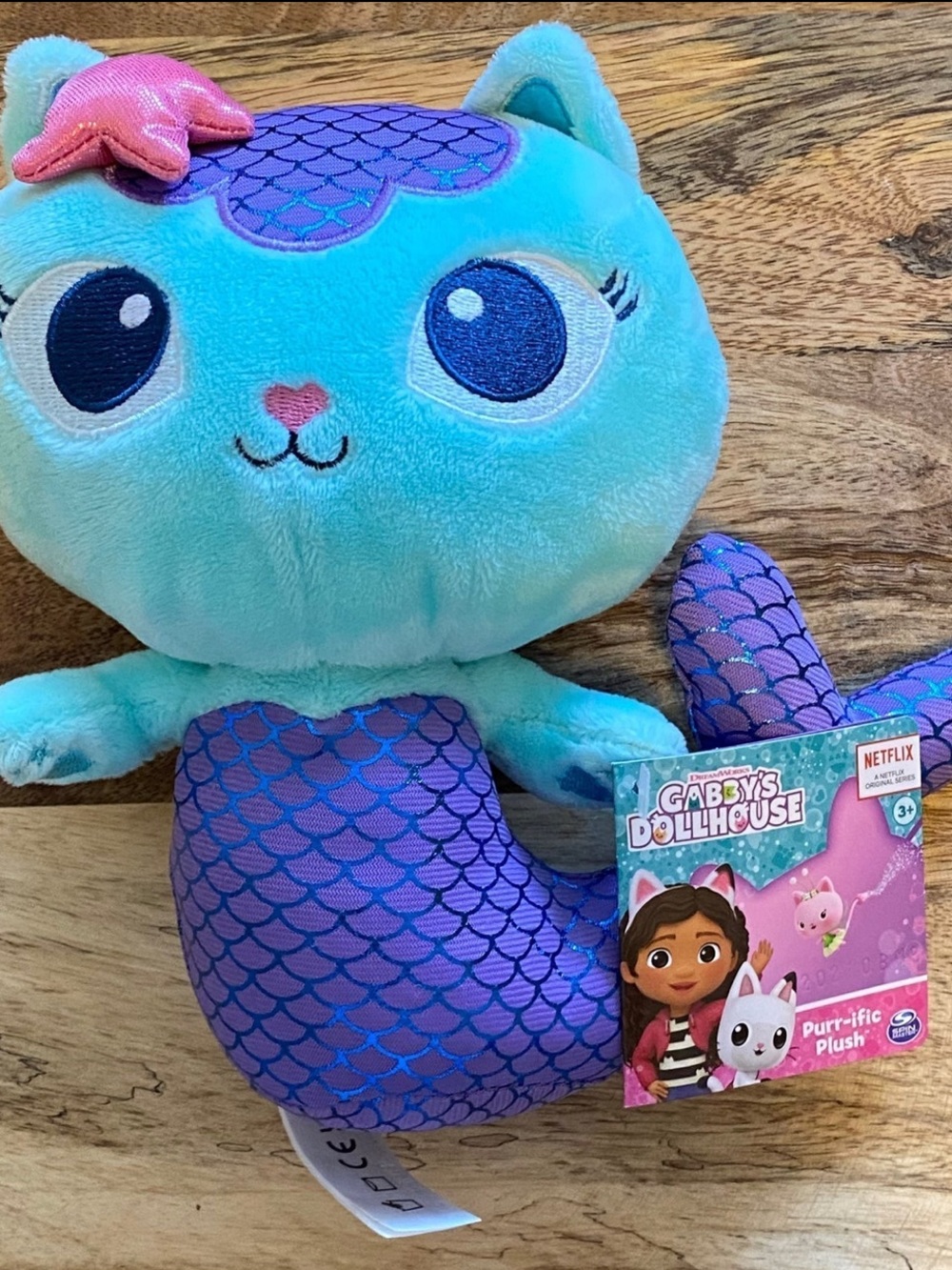🧜♀️NWT Gabby’s Dollhouse MerCat Plush 9” Mermaid Cat Purri-Fic Plush Netflix💜
